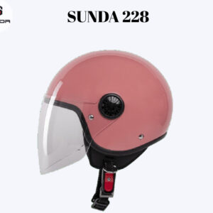 Sunda 228 Nón 3/4 có kính kiểu dáng nhỏ gọn Lót 3s tháo giặt