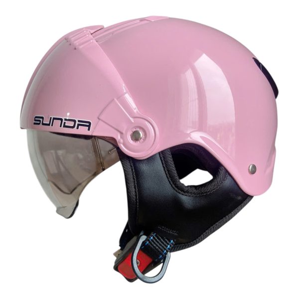 Sunda 135D Nón bảo hiểm nửa đầu kính ẩn lót tháo giặt - Ảnh 10