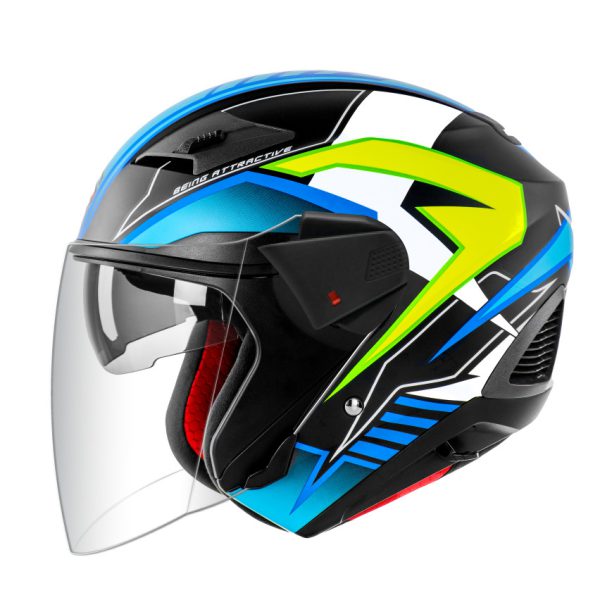 Sunda 611E (New Graphics) Nón bảo hiểm 3/4 2 kính cao cấp - Ảnh 2