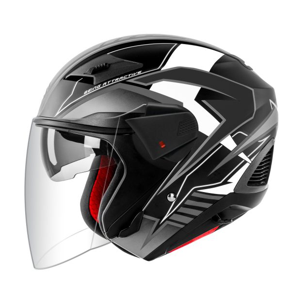 Sunda 611E (New Graphics) Nón bảo hiểm 3/4 2 kính cao cấp - Ảnh 3