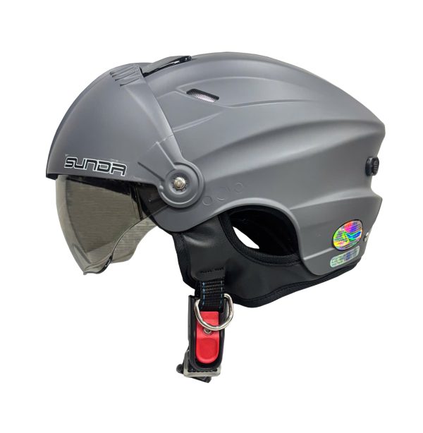 Sunda 125BE Nón bảo hiểm nửa đầu kính ẩn lót tháo giặt tiện lợi - Ảnh 6