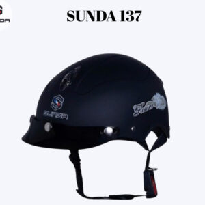 SUNDA 137 NÓN BẢO HIỂM NỬA ĐẦU KÈM LƯỠI TRAI